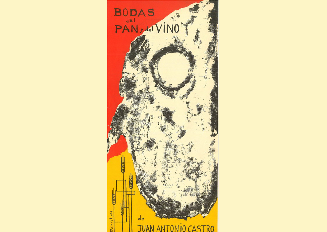 Las bodas del pan y del vino. (Auto sacramental moderno), de Juan Antonio Castro. Programa de mano de su representación en el Atrio de la Catedral de Toledo (1962). Procedencia: CDAEM.